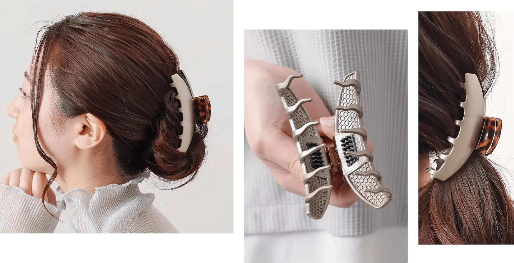 しっかりまとまるラージサイズ ロングヘアやひとつに髪をまとめたい方におすすめ